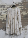 Mutedance 25 Autumn and Winter Round Neck Long Sleeve Loose Top Shirt Flower Dye MD-MD25FW130-hoary (MD25FW128)